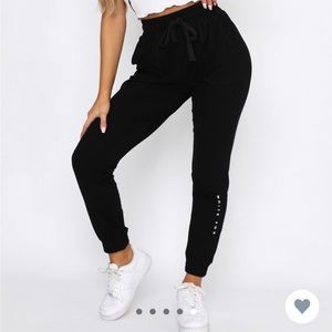 White fox boutique joggers
